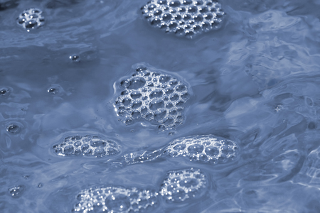 geometric bubbles with soap liquid
