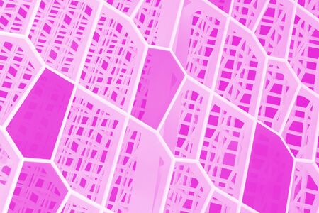 Brightly colored geometric background and textured shapesの写真素材