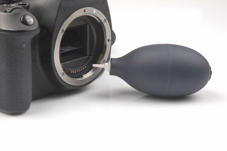 rubber bulb to clean the camera from dust