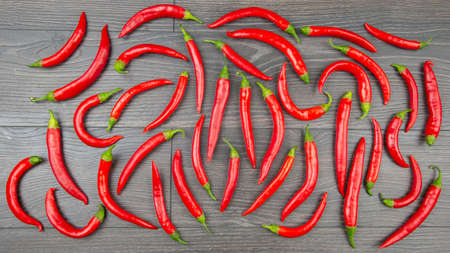 Red hot chili peppers. food figures. Vitamin vegetable food