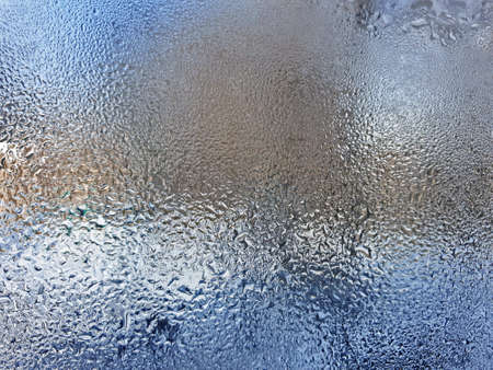 ice-frozen glass. background natural textureの写真素材