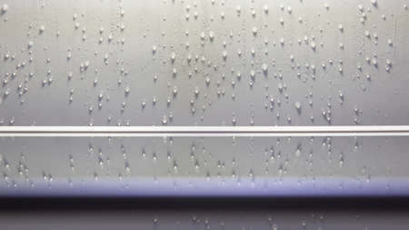 drip system for defrosting household refrigerator for food close-up.の写真素材