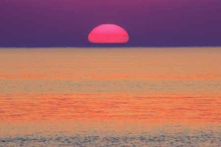 sunrise on the sea