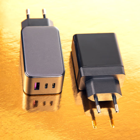 Charging plug with plug connector for modern gadgets
