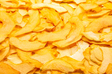 texture and background of dried melon slices. fruits and vitamins. Healthy food.の写真素材