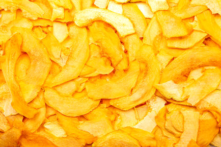 texture and background of dried melon slices. fruits and vitamins. Healthy food.の写真素材