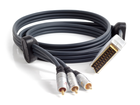 Cable for connection to audio and video equipmentの写真素材