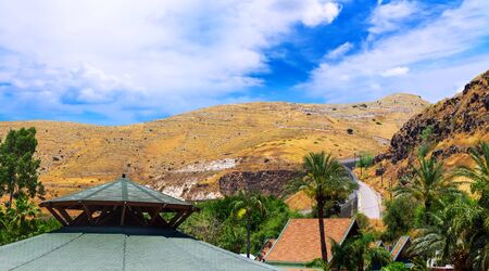 Not a big city in the highlands of Israel in the northern part of the countryの写真素材