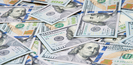 Background of 100 dollar bills