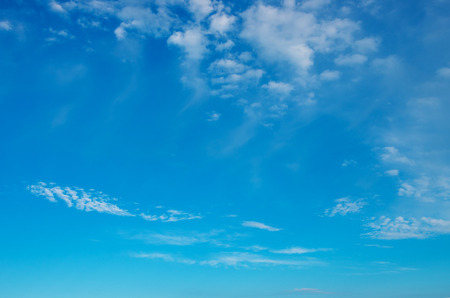 clouds in the blue sky