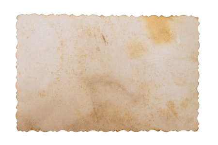 Old paper background texture on white background