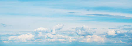 Blue sky background with white clouds