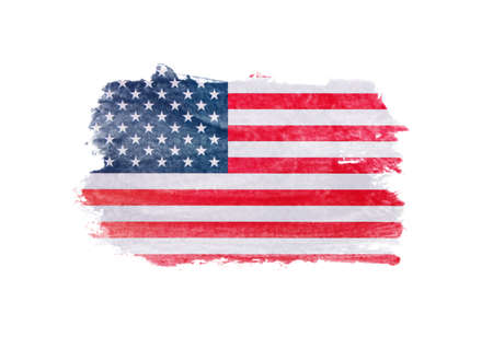 Grunge american flag background texture.