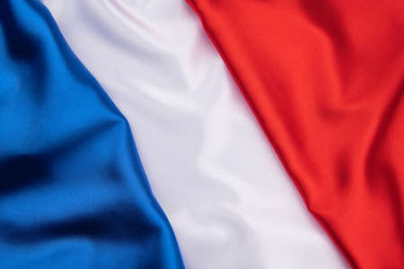 Flag of France on background textureの写真素材