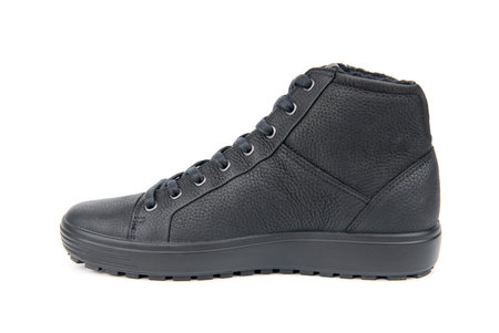 Men's sports winter boots with laces.の写真素材