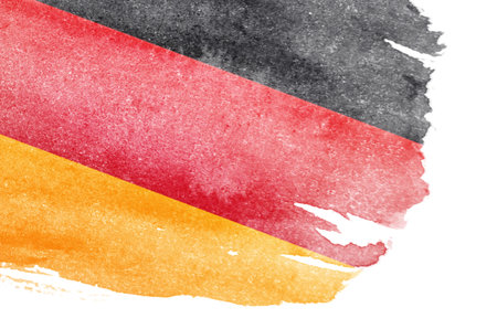 Brush stroke flag of Germany.の写真素材