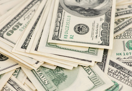 Background of 100 dollar bills