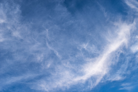 Beautiful blue sky and white clouds. Copy space for textの写真素材