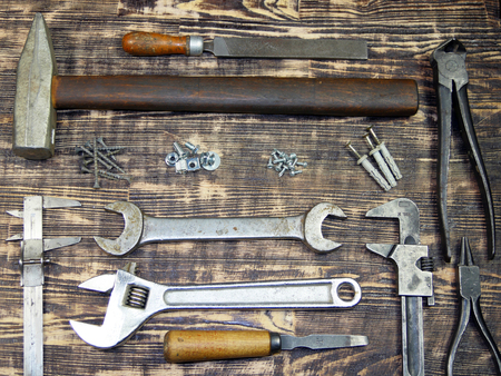 collection of vintage tools