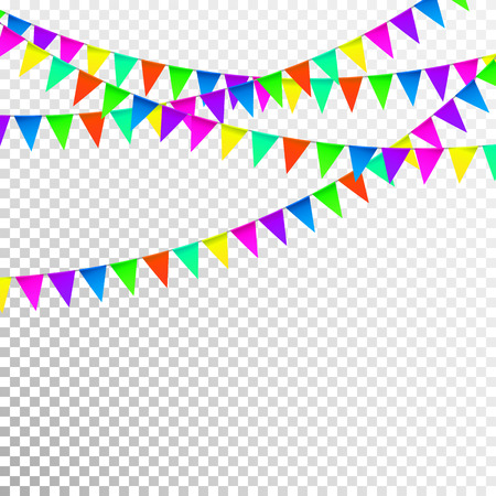 Party Background with Flags Vectorのイラスト素材