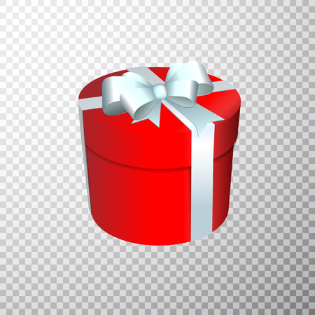 Christmas gift box on transparent background vector.のイラスト素材