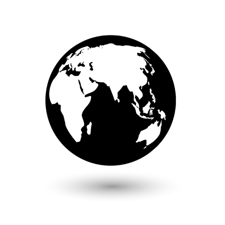 Vector globe icon of the world.のイラスト素材