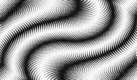 Halftone seamless background black and white Vector illustrationのイラスト素材
