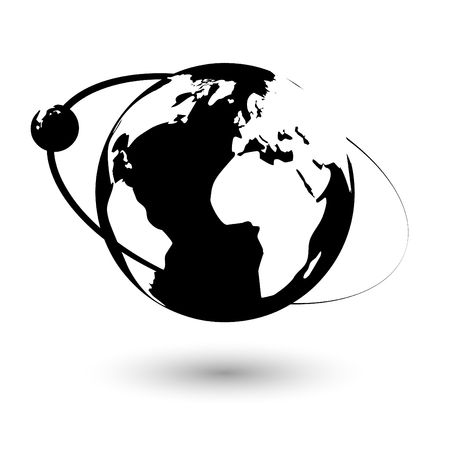 Vector globe icon of the worldのイラスト素材