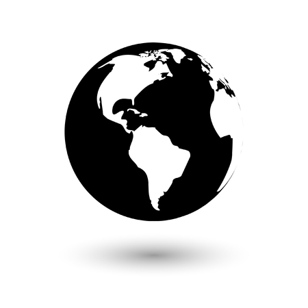 Vector globe icon of the worldのイラスト素材