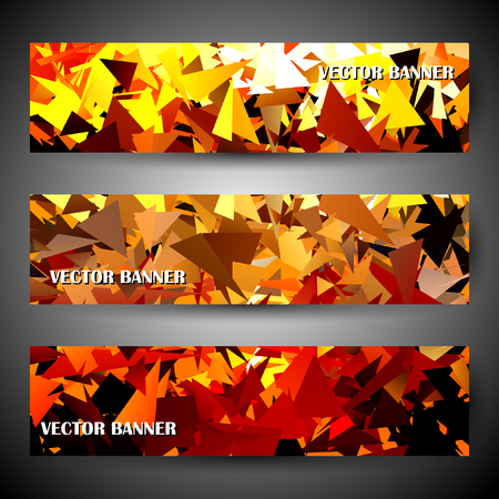 Banner or Cover Design, Beautiful abstract color vector header designsのイラスト素材