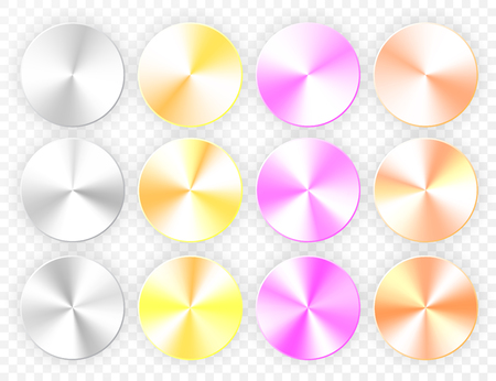Set of Conic gradients on a transparent background. Vector illustration.のイラスト素材