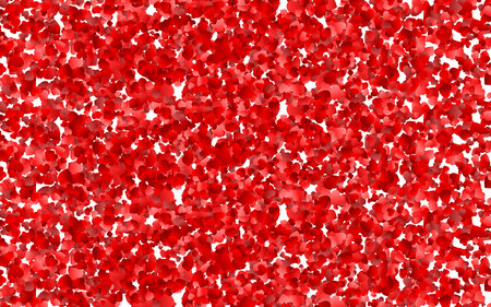 Vector realistic isolated heart confetti on the transparent background for decoration and covering. Concept of Happy Valentine's Day, wedding and anniversary.のイラスト素材