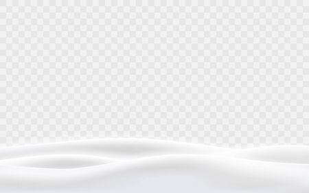 Snowy hills winter background. Landscape with snow covered hills. Vector illustration.のイラスト素材