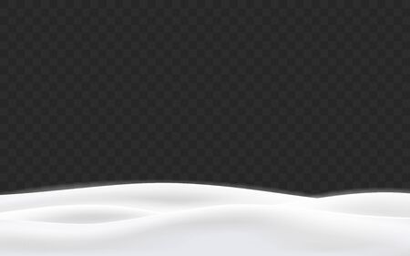 Snowy hills winter background. Landscape with snow covered hills. Vector illustration.のイラスト素材