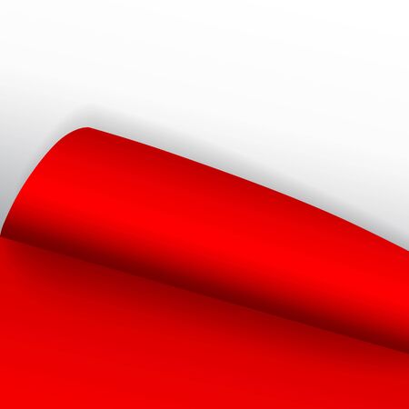 Paper page with curled corner and shadow. Template for your design. Set. Vector illustration.のイラスト素材