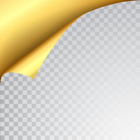 Paper page with curled corner and shadow. Template for your design. Set. Vector illustration.のイラスト素材