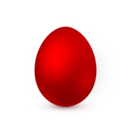 Color Easter egg on white background. Design template. Vector illustration.のイラスト素材