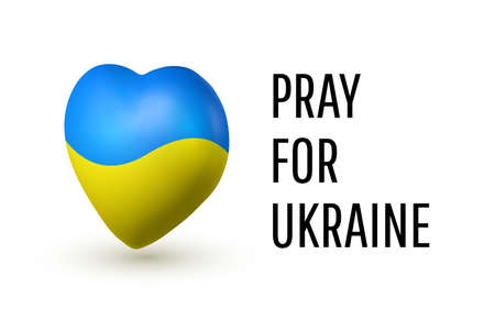 No war in Ukraine. Save Ukraine. Pray for Ukraine peace. vector illustration.のイラスト素材