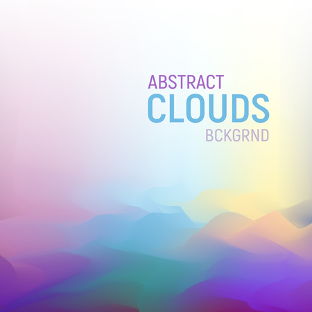 Vector art colored pattern reminiscent of the silhouette of the mountains, clouds. Ideal for writing text.のイラスト素材