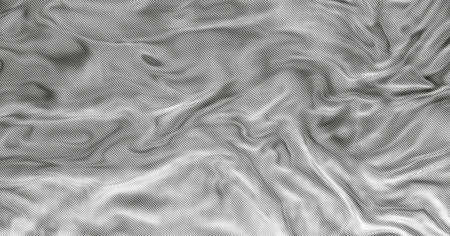 Fabric texture background monochrome halftone zig zag pattern vector illustration.のイラスト素材