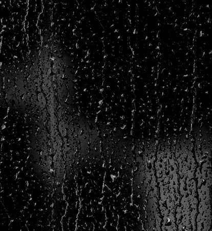 Water drops on the glass. Overlay effect of transparent drops on glass. Dripping raindrops. Fogging.の写真素材
