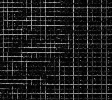 Grunge grid on a black background. White line pattern. The grid wallpaper retro. Modern illustration surface.の写真素材