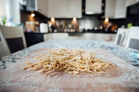 home-made pastaの写真素材