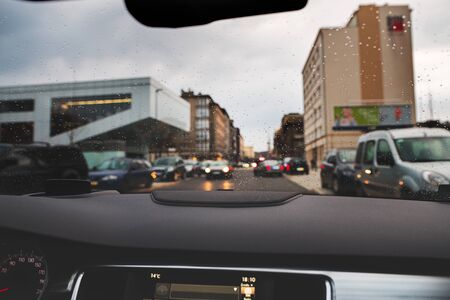 driving a carの写真素材