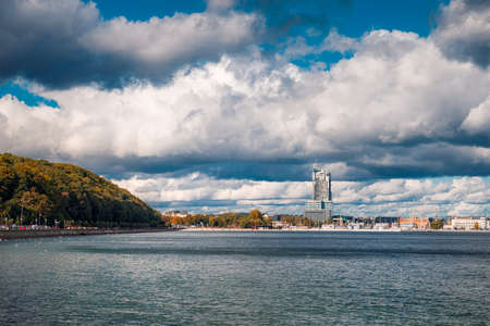 Panorama of the city of Gdyniaの写真素材