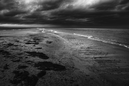 overcast by the beach