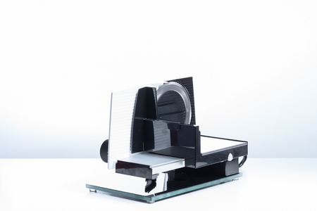 food slicer isolated on whiteの写真素材