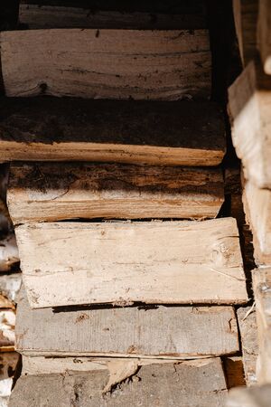 Firewood stacked up