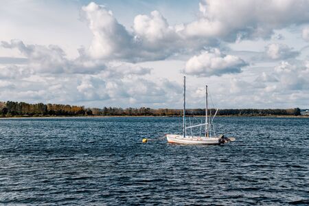 a small fishing harbor in Rewaの写真素材