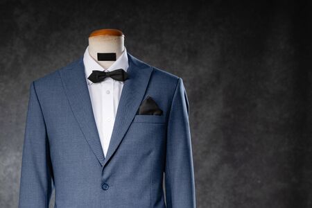 Men's suit on a mannequinの写真素材